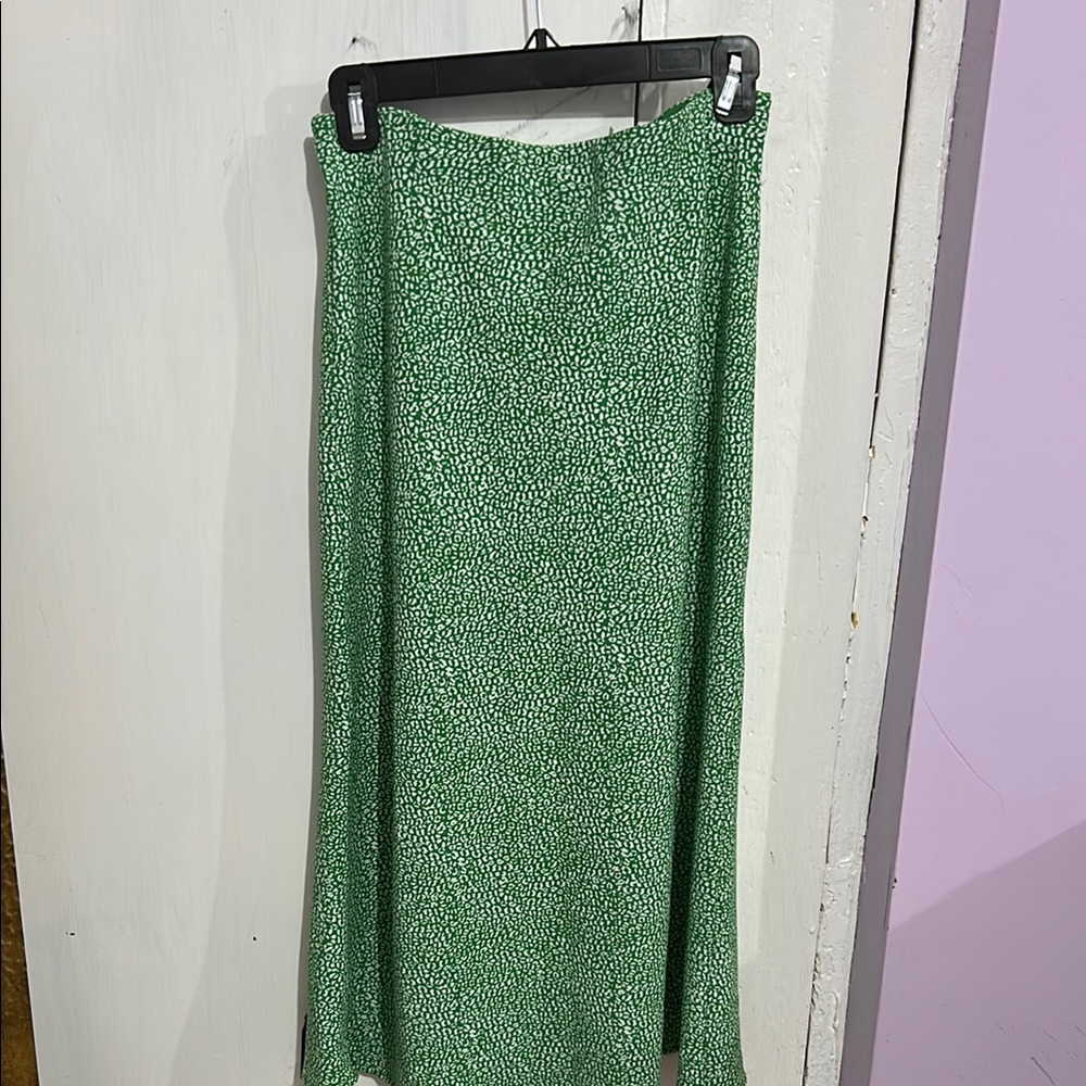 Green Patterned Women's Skirt